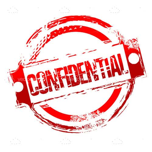 Red Confidential Stamp